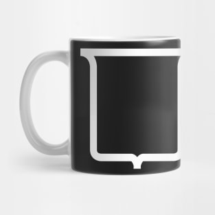 Modern English Heraldic Mouth (White) Mug